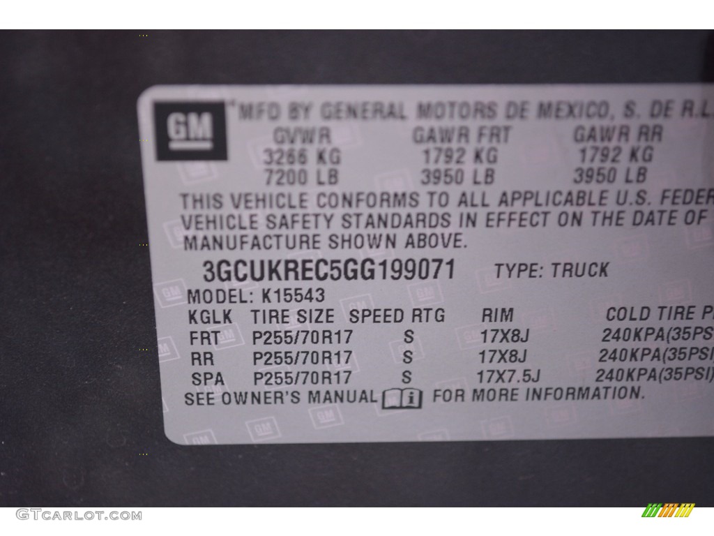 2016 Silverado 1500 LT Crew Cab 4x4 - Tungsten Metallic / Jet Black photo #11