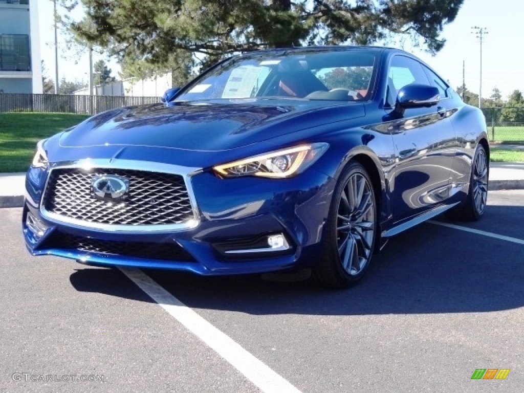 Hagane Blue 2017 Infiniti Q60 Red Sport 400 Coupe Exterior Photo #116492526