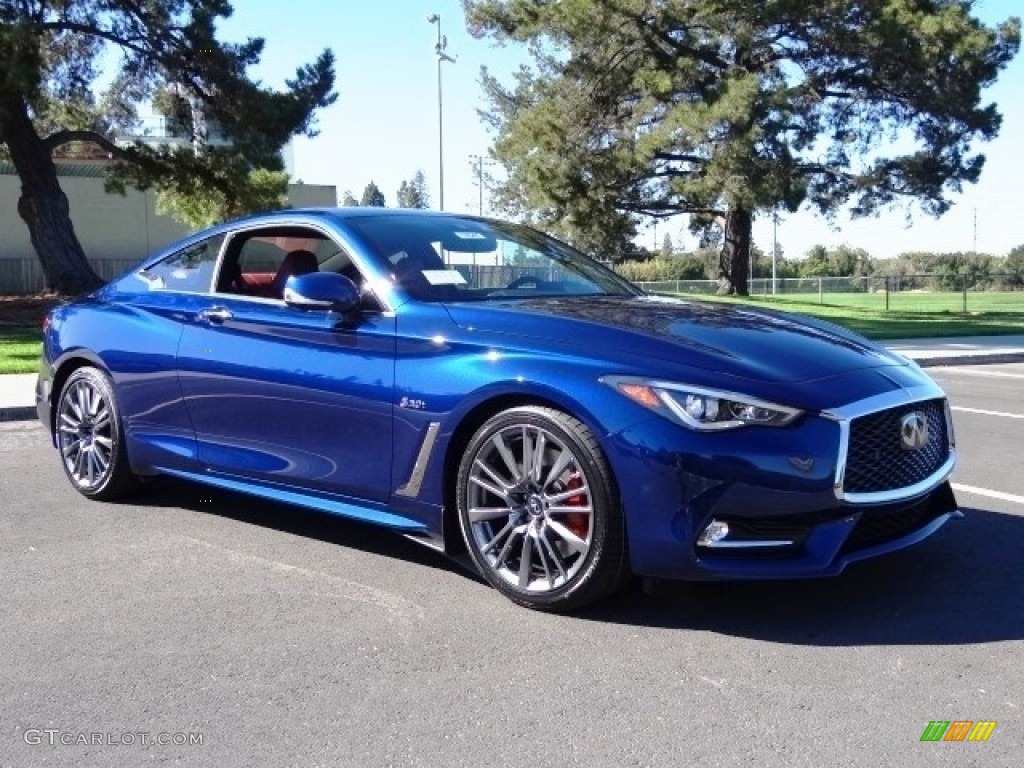 Hagane Blue 2017 Infiniti Q60 Red Sport 400 Coupe Exterior Photo #116492829