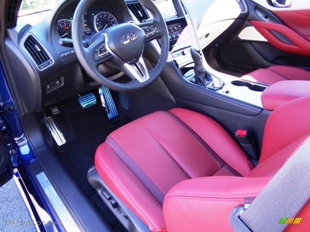 Monaco Red Interior 2017 Infiniti Q60 Red Sport 400 Coupe Photo #116493081