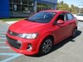 2017 Red Hot Chevrolet Sonic LT Sedan  photo #9