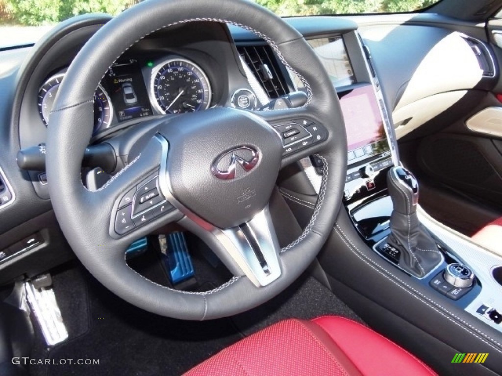2017 Infiniti Q60 Red Sport 400 Coupe Dashboard Photos