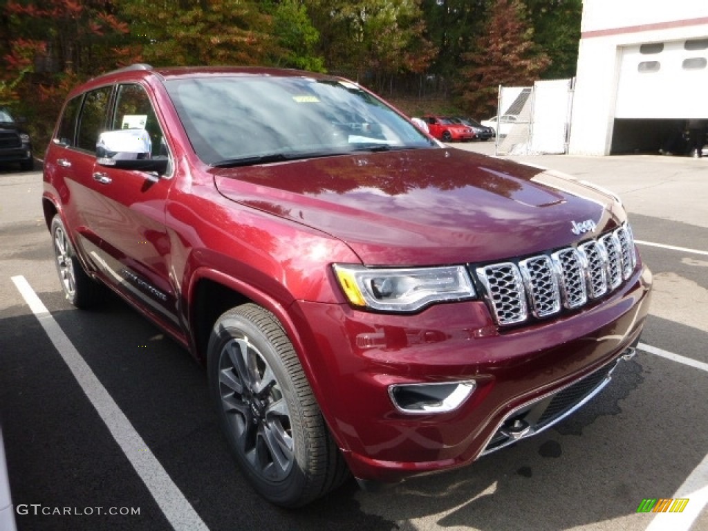 Velvet Red Pearl 2017 Jeep Grand Cherokee Overland 4x4 Exterior Photo #116494452