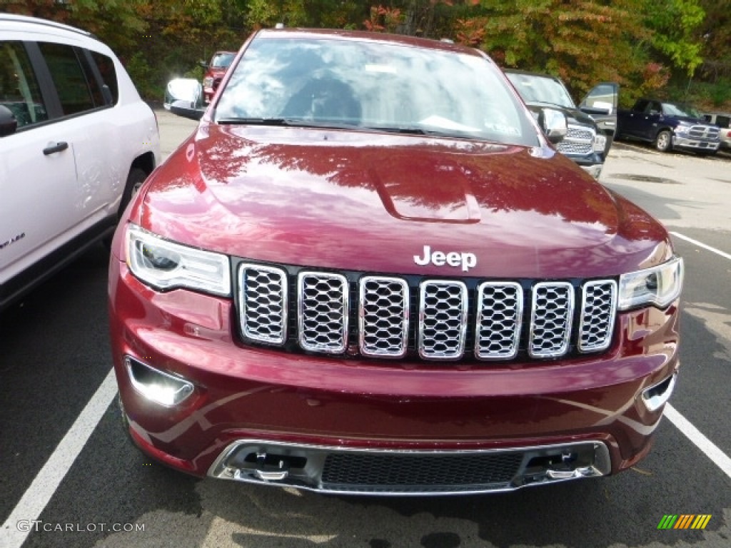 2017 Grand Cherokee Overland 4x4 - Velvet Red Pearl / Black photo #11