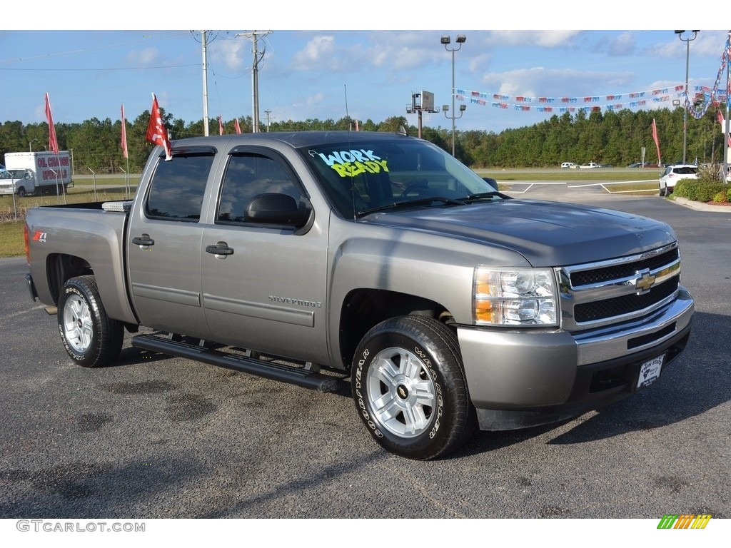 2009 Silverado 1500 LT Crew Cab 4x4 - Graystone Metallic / Dark Titanium photo #1