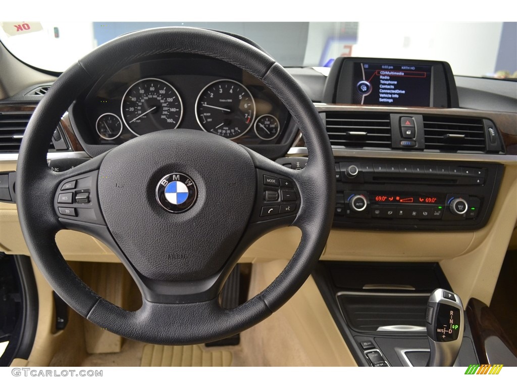 2014 3 Series 320i Sedan - Imperial Blue Metallic / Venetian Beige photo #29