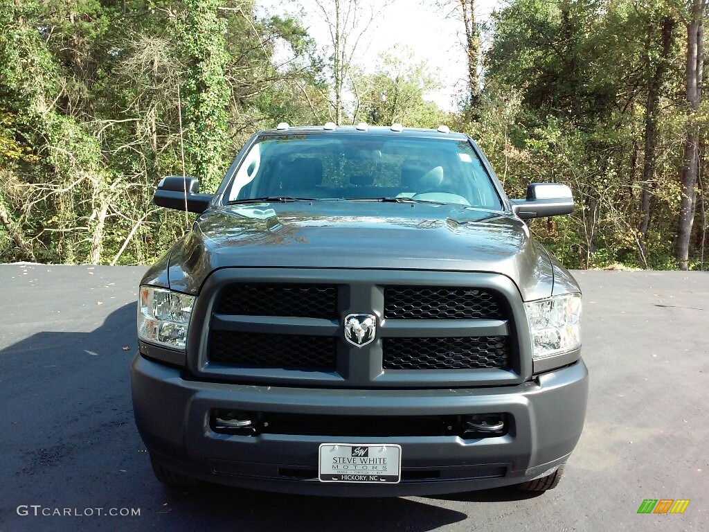 2017 3500 Tradesman Crew Cab Dual Rear Wheel - Granite Crystal Metallic / Black/Diesel Gray photo #7