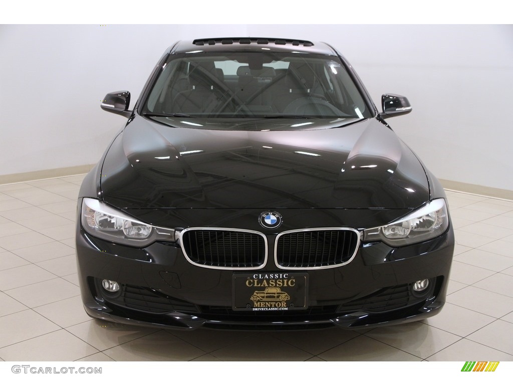 2013 3 Series 320i xDrive Sedan - Jet Black / Black photo #2