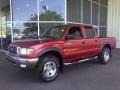 2003 Impulse Red Pearl Toyota Tacoma V6 PreRunner Double Cab  photo #3