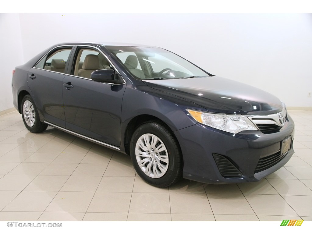 2014 Camry LE - Parisian Night Pearl / Ivory photo #1
