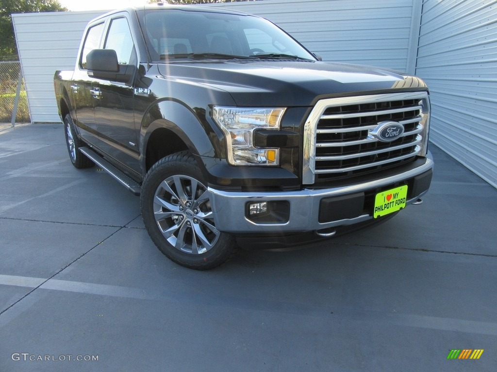 2016 F150 XLT SuperCrew 4x4 - Shadow Black / Medium Earth Gray photo #1