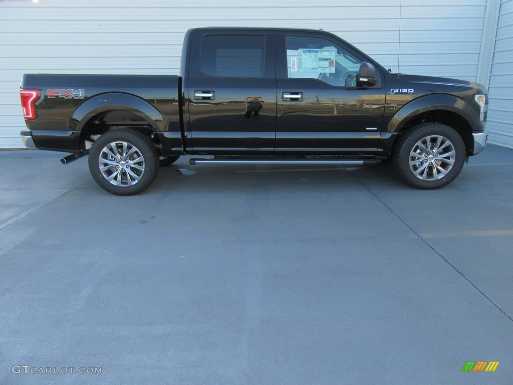2016 F150 XLT SuperCrew 4x4 - Shadow Black / Medium Earth Gray photo #3