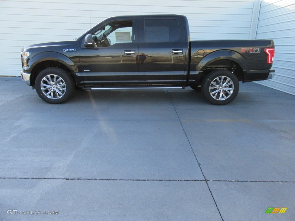 2016 F150 XLT SuperCrew 4x4 - Shadow Black / Medium Earth Gray photo #6