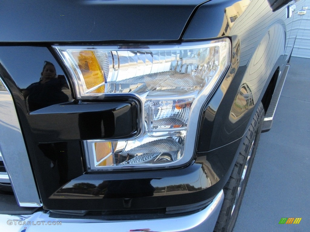 2016 F150 XLT SuperCrew 4x4 - Shadow Black / Medium Earth Gray photo #9