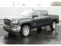 Front 3/4 View of 2017 Sierra 1500 SLE Crew Cab 4WD