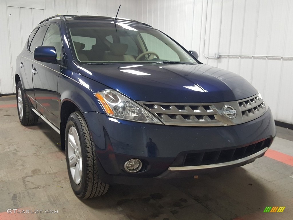 2007 Murano SL AWD - Midnight Blue Pearl / Charcoal photo #5