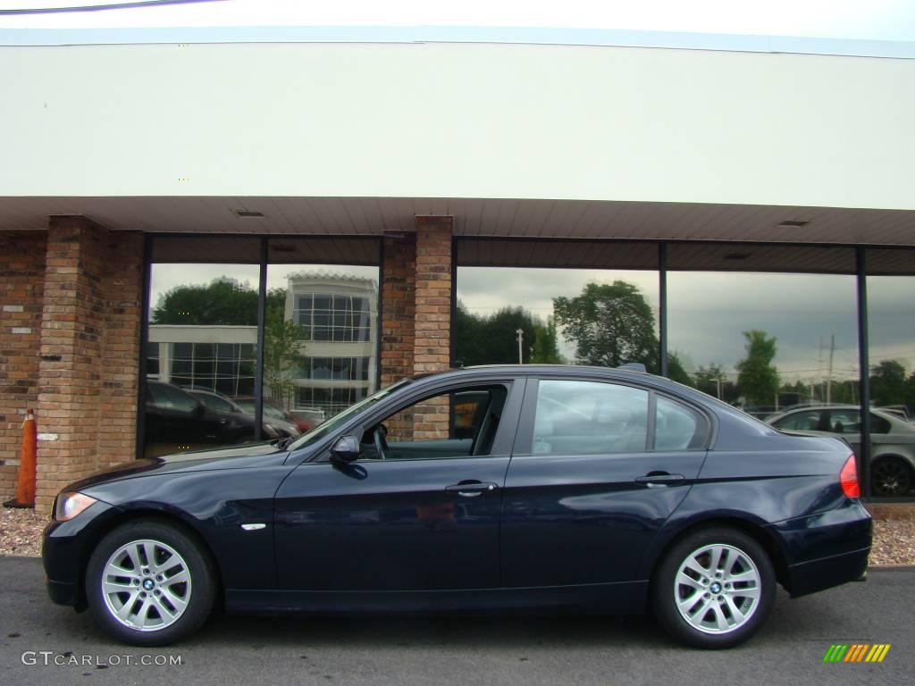 2007 3 Series 328xi Sedan - Monaco Blue Metallic / Grey photo #3
