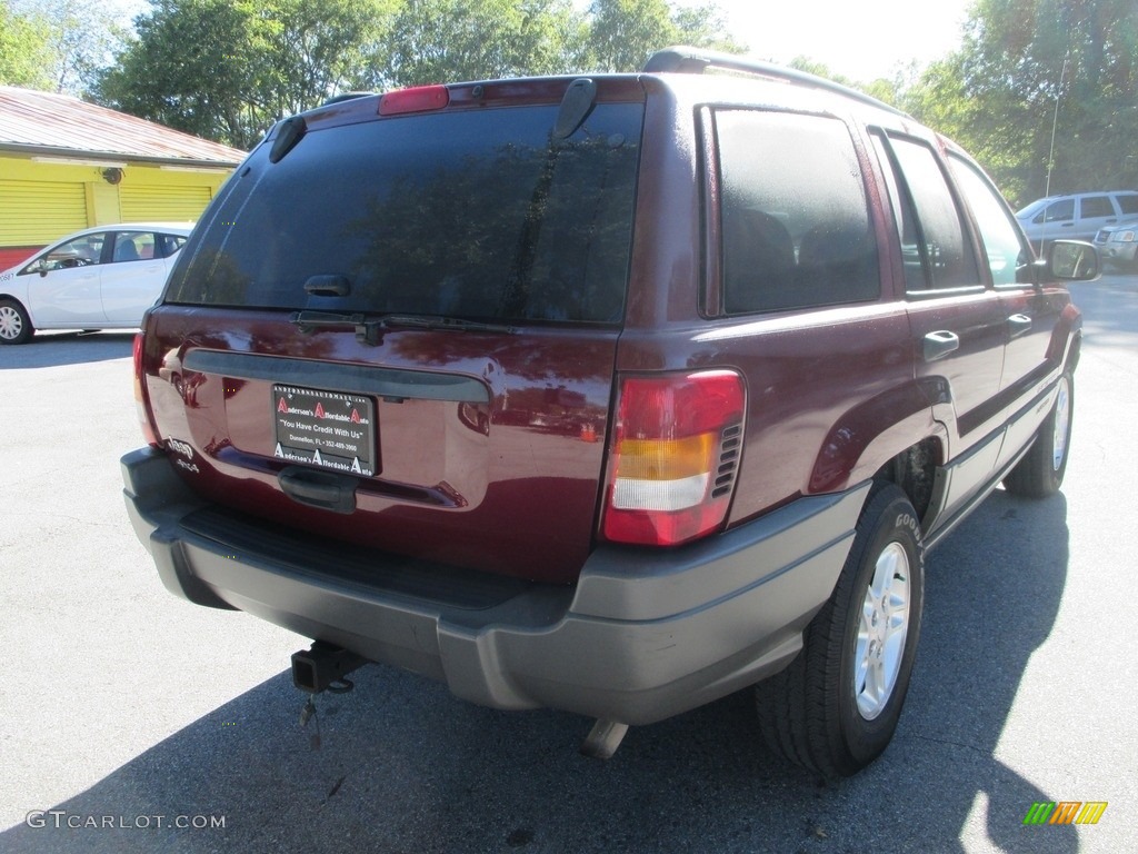 2002 Grand Cherokee Laredo 4x4 - Dark Garnet Red Pearlcoat / Sandstone photo #3