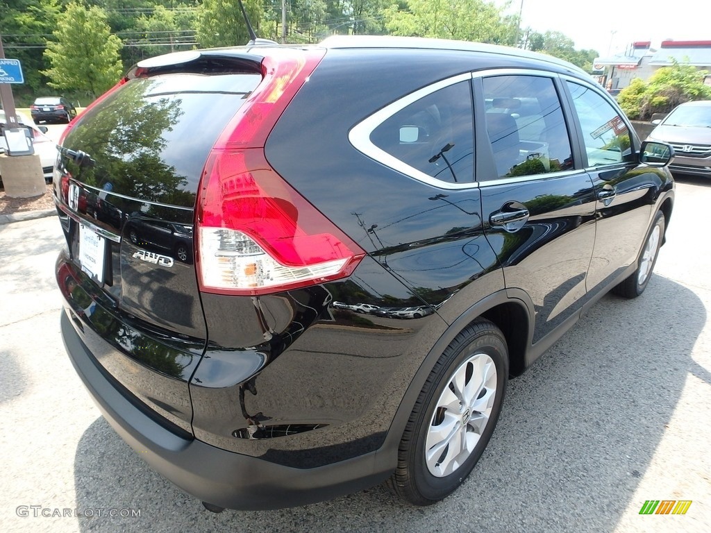 2014 CR-V EX-L AWD - Crystal Black Pearl / Black photo #5