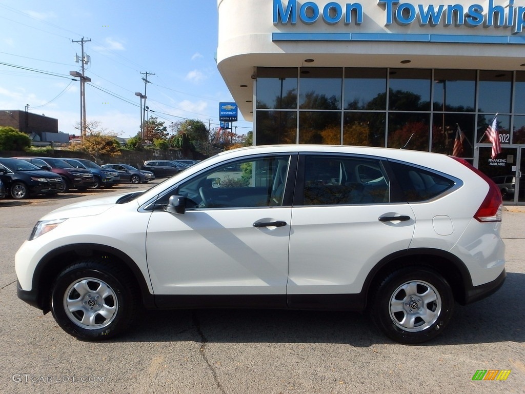 2014 CR-V LX AWD - White Diamond Pearl / Gray photo #2