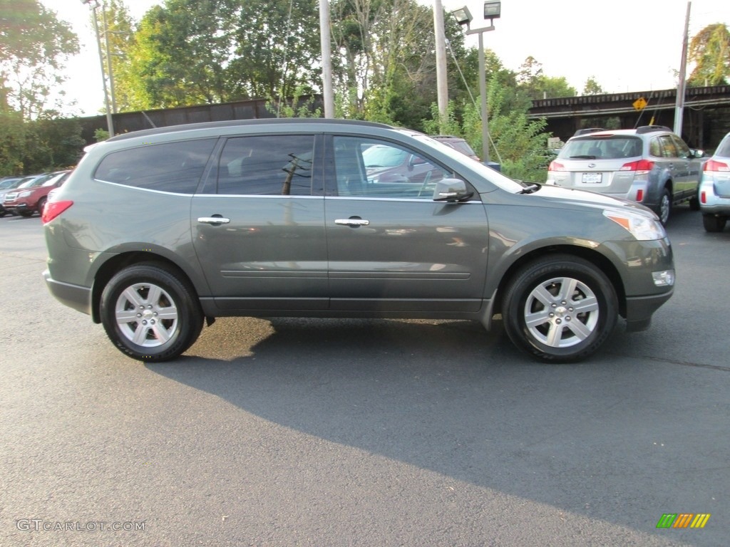 2011 Traverse LT - Steel Green Metallic / Dark Gray/Light Gray photo #5