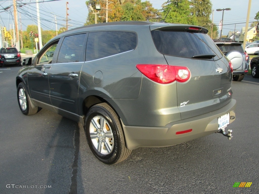 2011 Traverse LT - Steel Green Metallic / Dark Gray/Light Gray photo #8