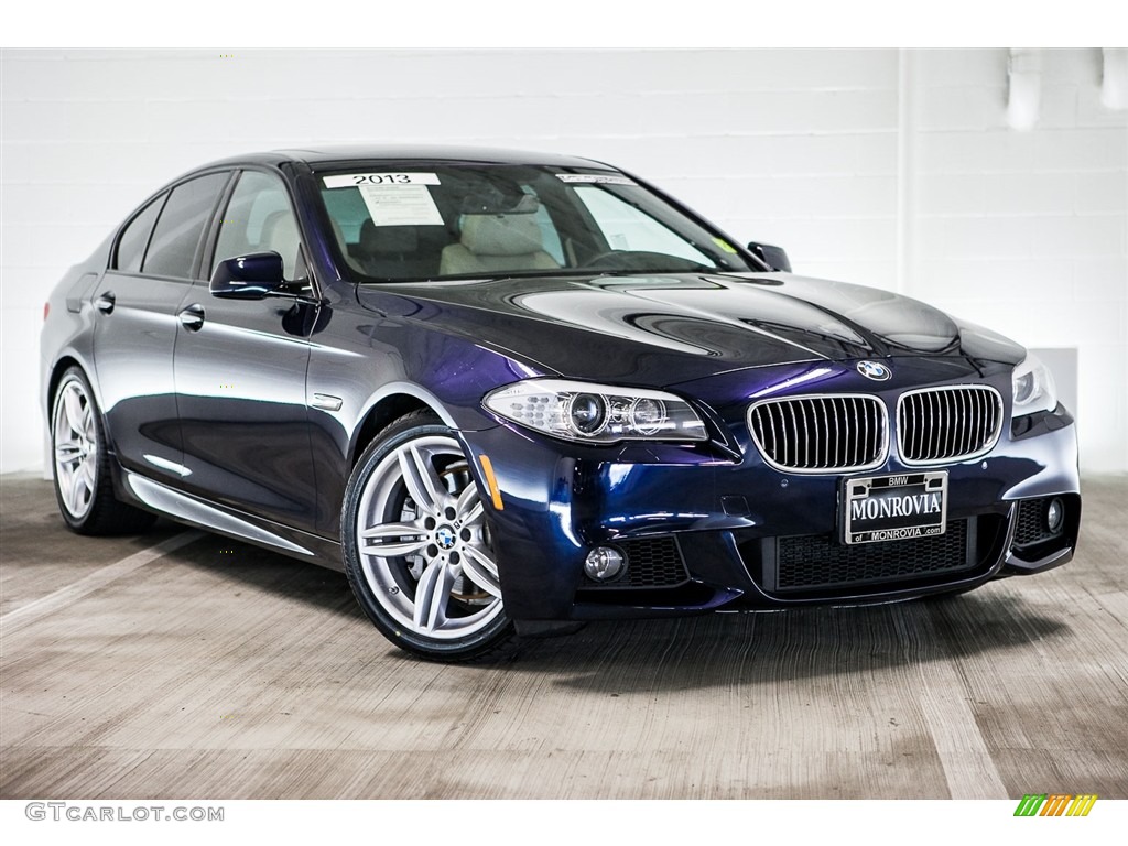 2013 5 Series 535i Sedan - Imperial Blue Metallic / Oyster/Black photo #12