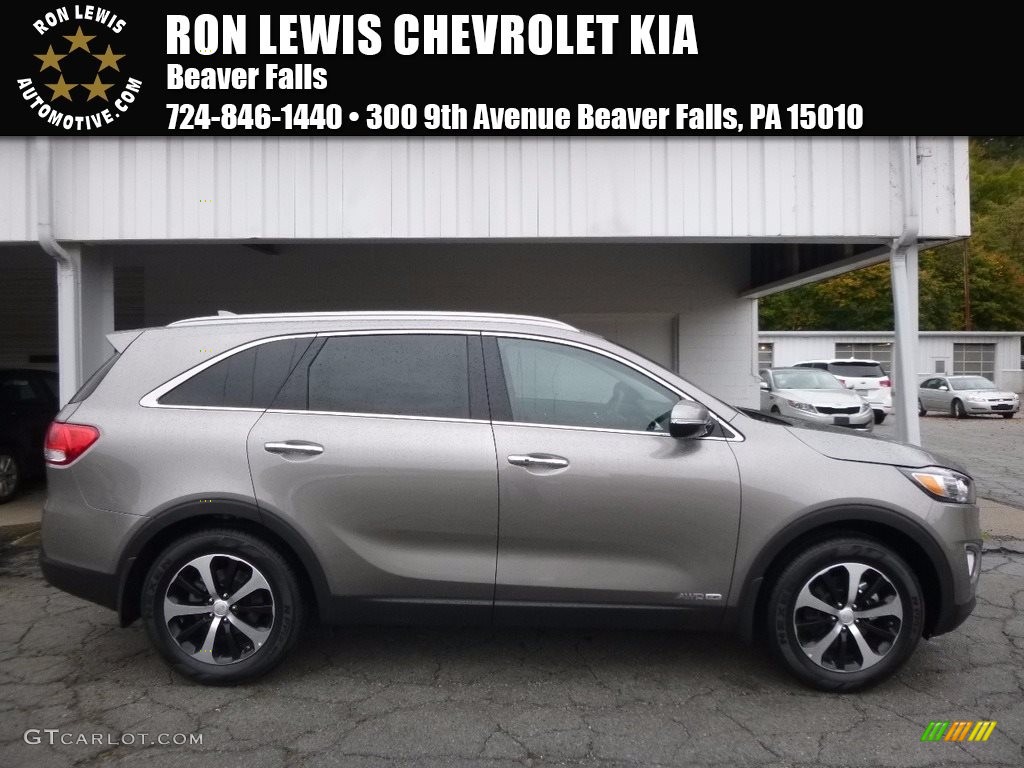 2017 Sorento EX V6 AWD - Titanium Silver / Black photo #1