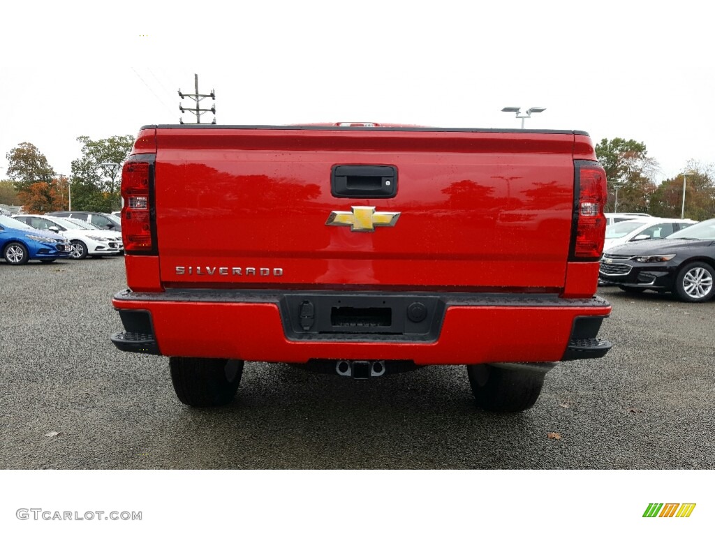 2017 Silverado 1500 Custom Double Cab 4x4 - Red Hot / Dark Ash/Jet Black photo #5