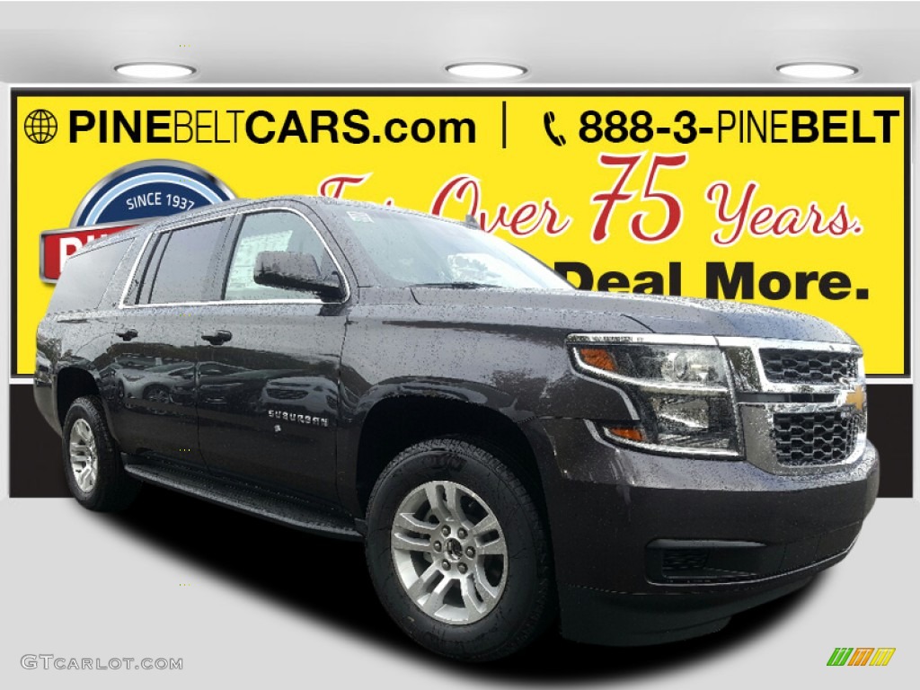 2017 Suburban LT 4WD - Tungsten Metallic / Jet Black photo #1