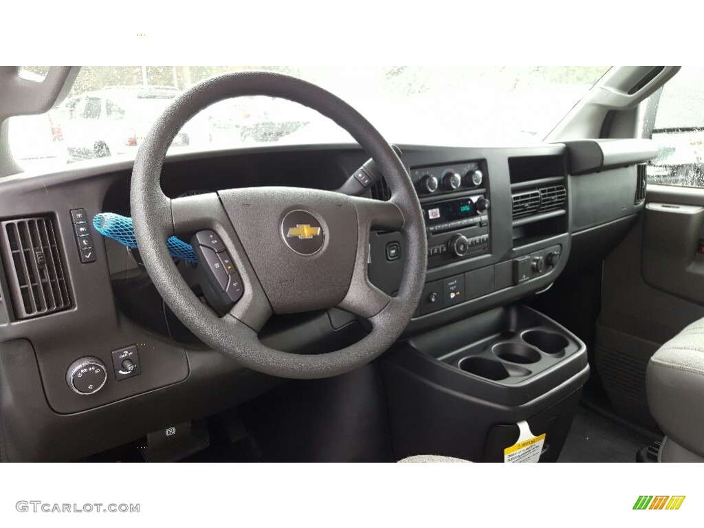 Medium Pewter Interior 2017 Chevrolet Express Cutaway 3500 Work Van Photo #116518026