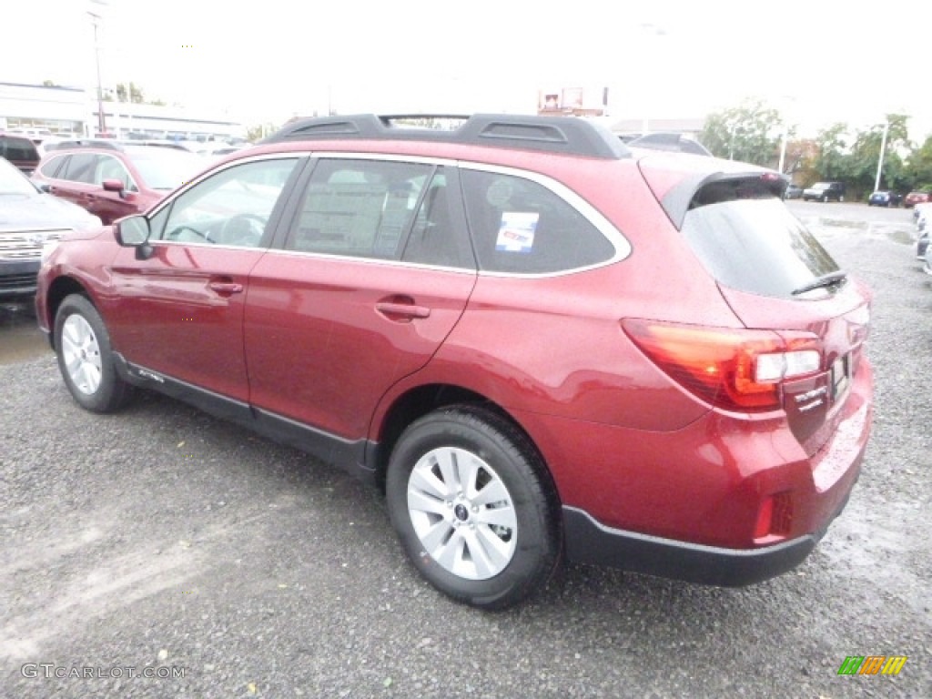 2017 Outback 2.5i Premium - Venetian Red Pearl / Warm Ivory photo #8