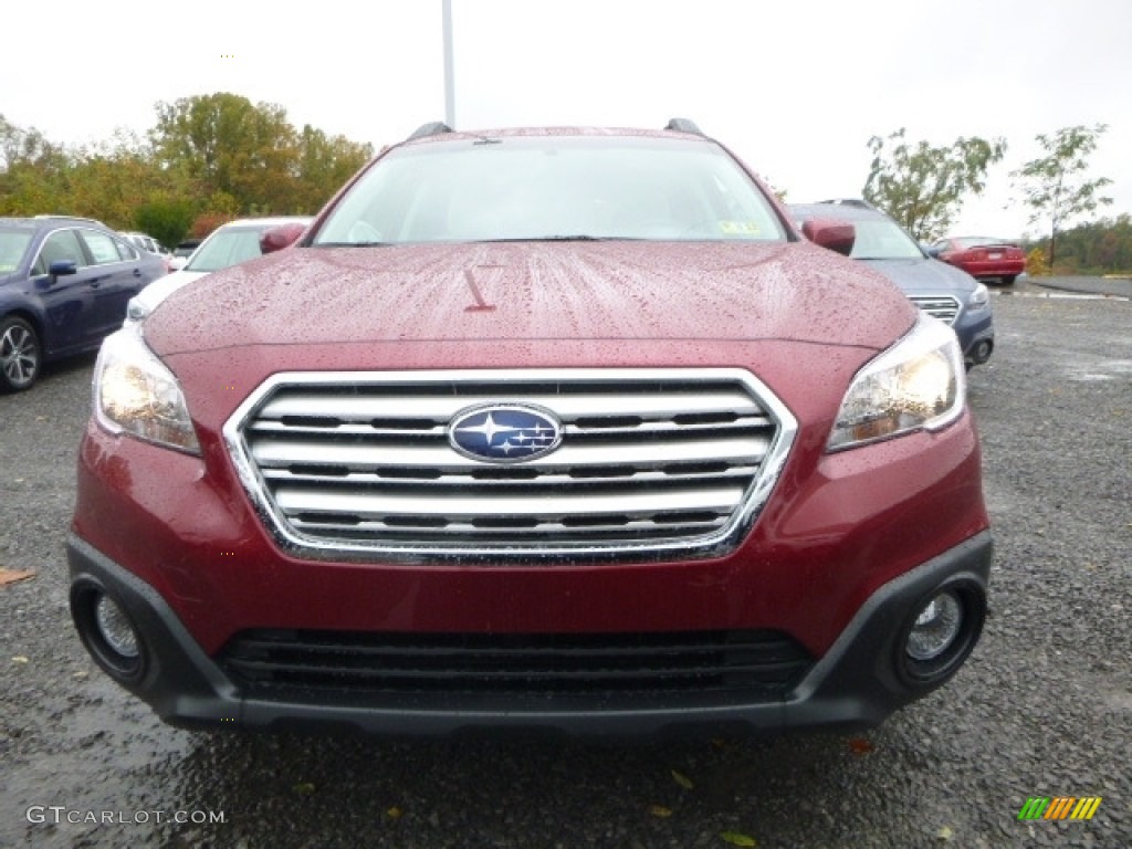 2017 Outback 2.5i Premium - Venetian Red Pearl / Warm Ivory photo #11