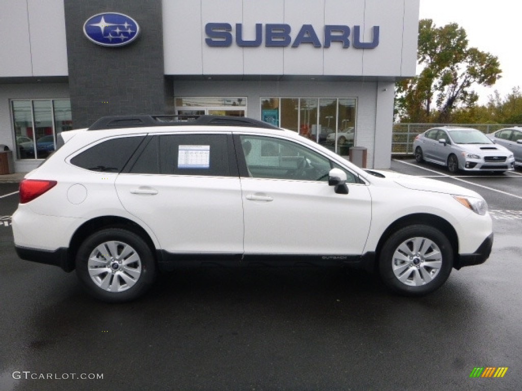 2017 Outback 2.5i Premium - Crystal White Pearl / Warm Ivory photo #5