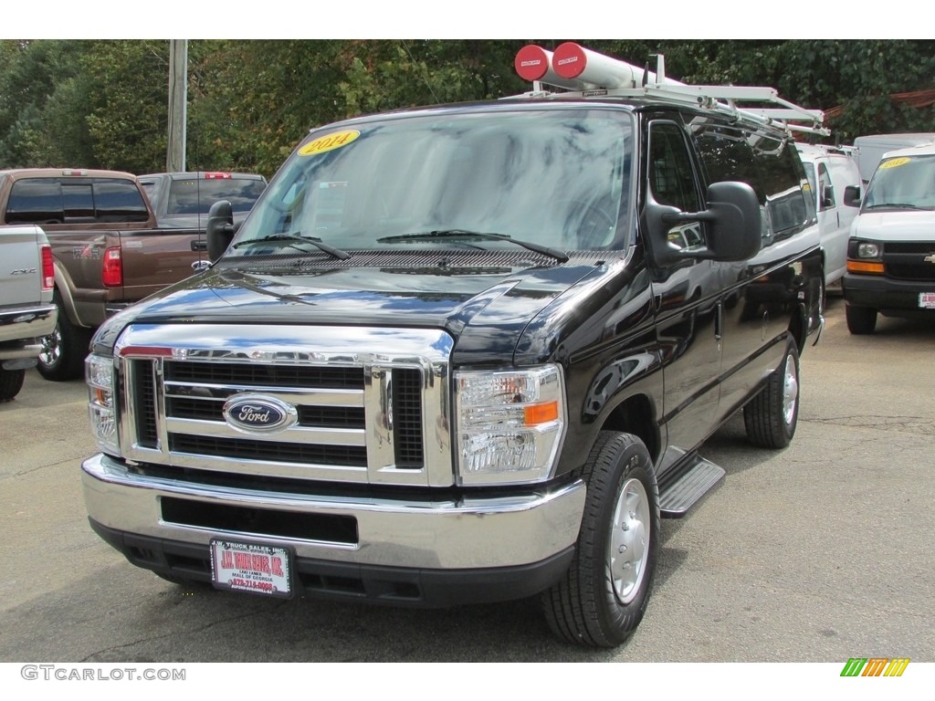 2014 E-Series Van E350 XL Extended 15 Passenger Van - Black / Medium Flint photo #1