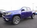 2016 Laser Blue Chevrolet Colorado Z71 Crew Cab 4x4  photo #1