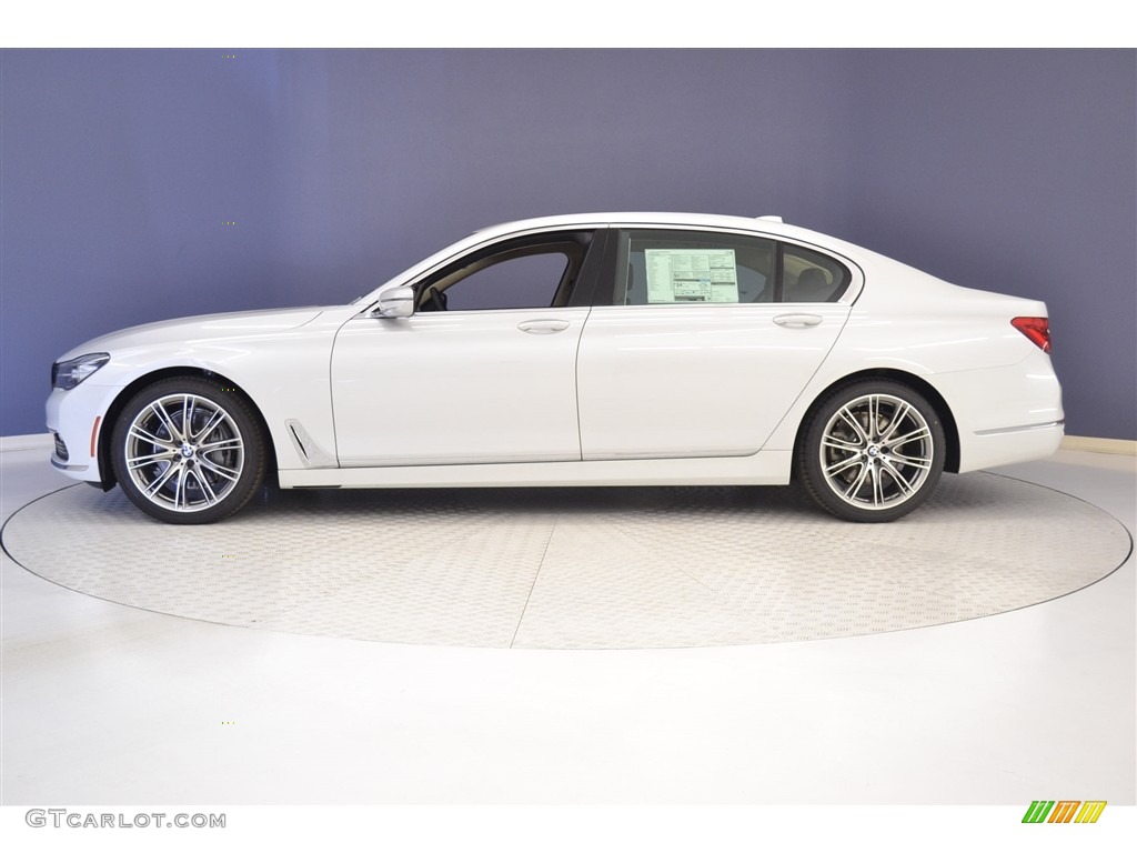 2017 7 Series 740i Sedan - Mineral White Metallic / Mocha photo #3