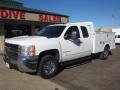 2009 Summit White Chevrolet Silverado 2500HD LT Extended Cab 4x4  photo #1