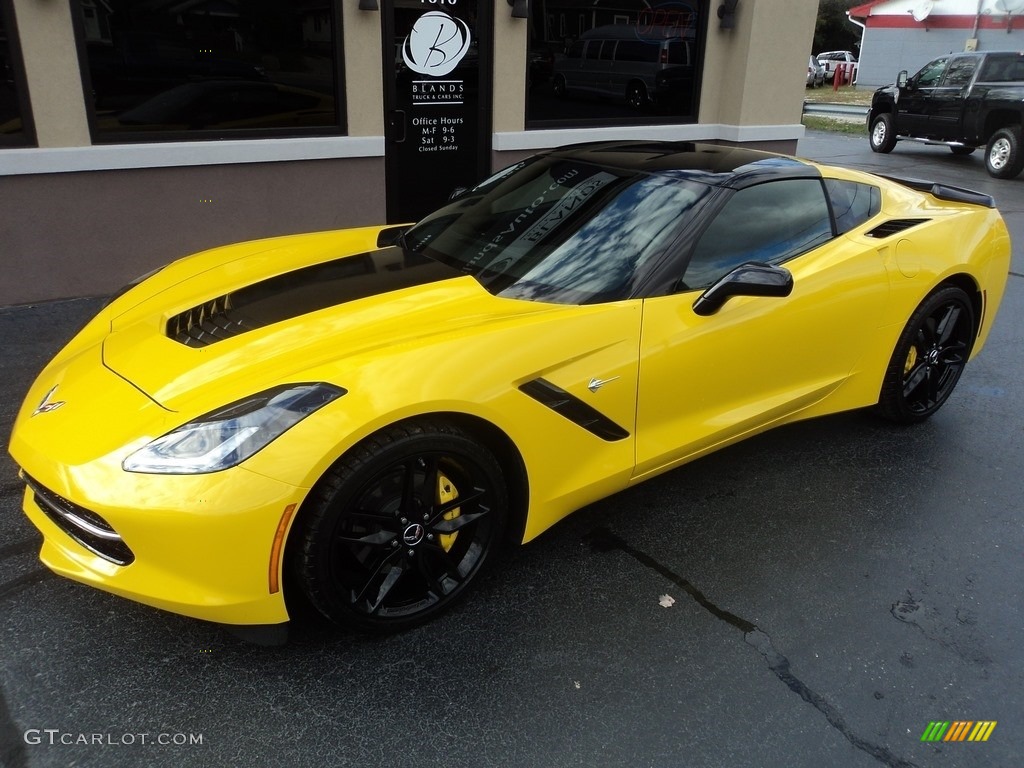 2015 Corvette Stingray Coupe - Velocity Yellow Tintcoat / Jet Black photo #2