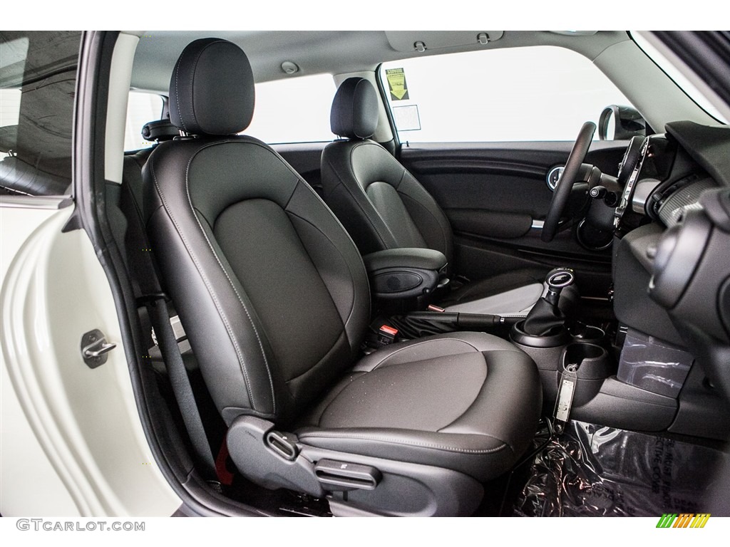 Carbon Black Interior 2017 Mini Hardtop Cooper 2 Door Photo #116526753