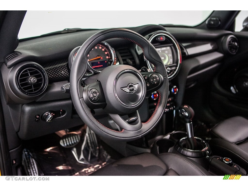 2017 Mini Hardtop Cooper S 2 Door Carbon Black Steering Wheel Photo #116527824