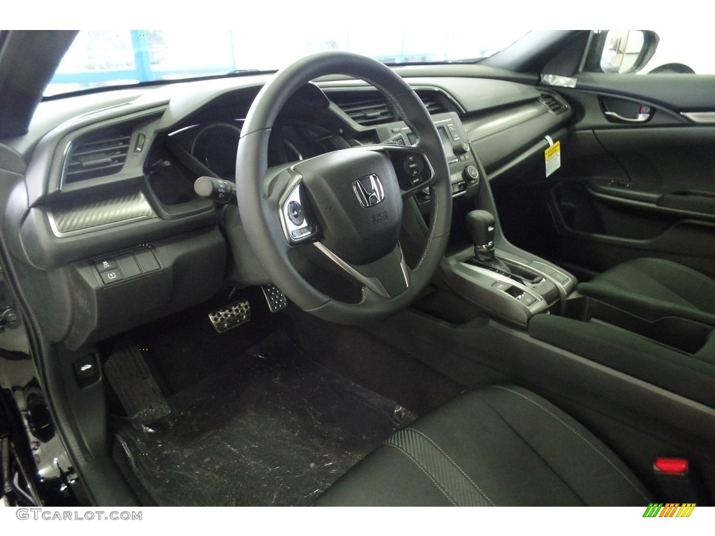 Black Interior 2017 Honda Civic Sport Hatchback Photo #116529372