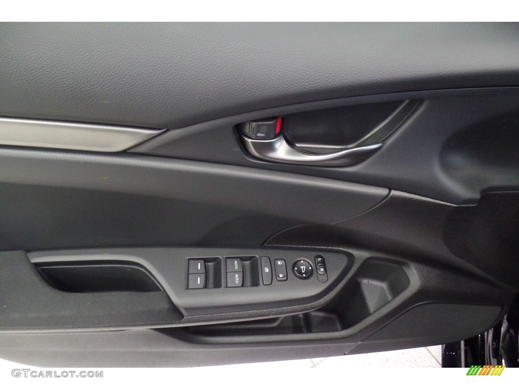 2017 Honda Civic Sport Hatchback Black Door Panel Photo #116529429