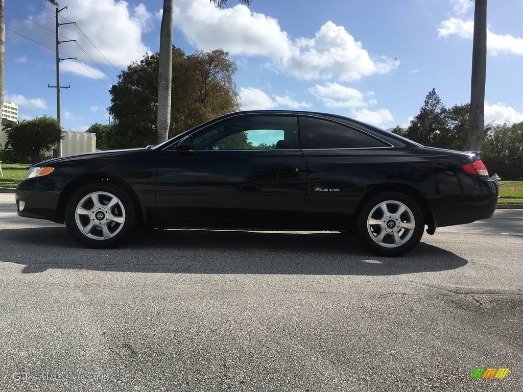 2000 Solara SE V6 Coupe - Black Sand Pearl / Charcoal photo #2