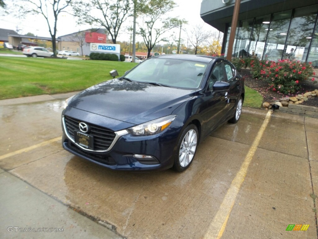 Deep Crystal Blue Mica 2017 Mazda MAZDA3 Touring 4 Door Exterior Photo #116531055
