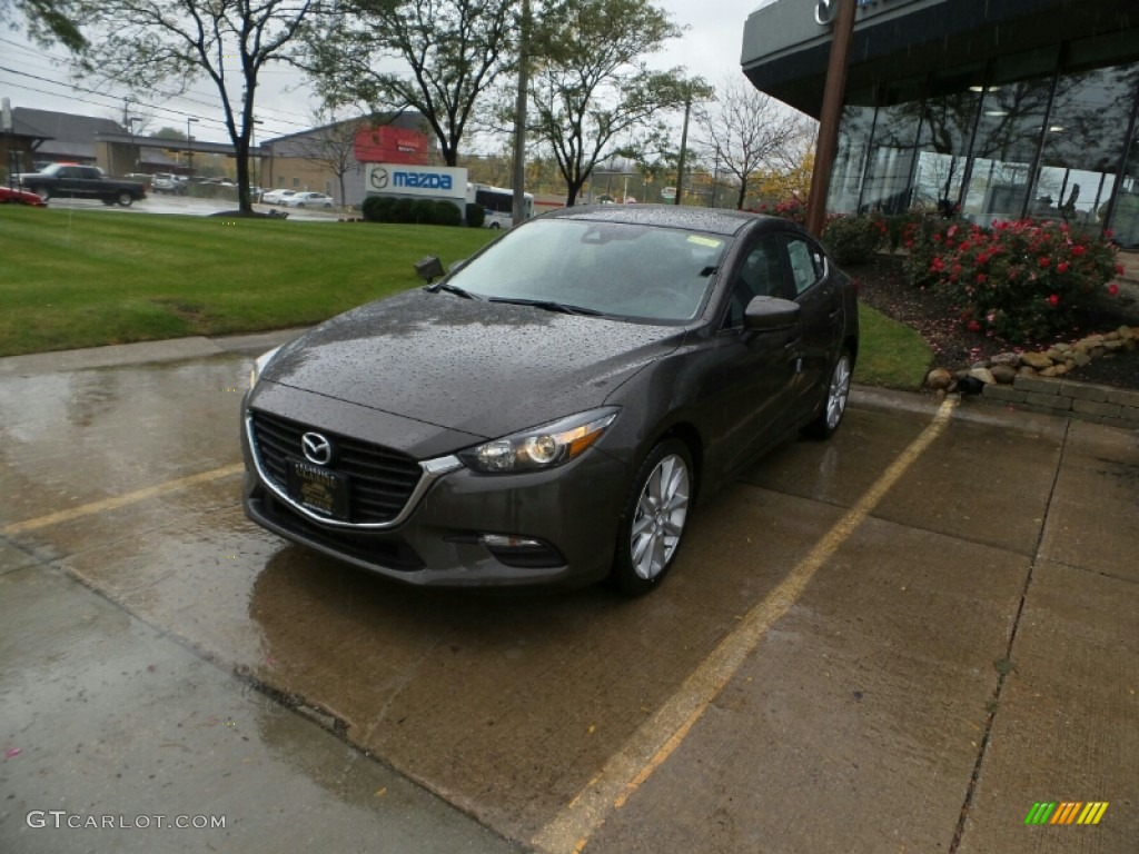 2017 MAZDA3 Touring 4 Door - Titanium Flash Mica / Black photo #1