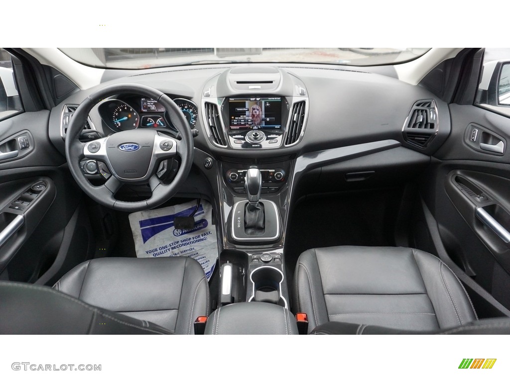 2014 Escape Titanium 2.0L EcoBoost 4WD - White Platinum / Charcoal Black photo #14