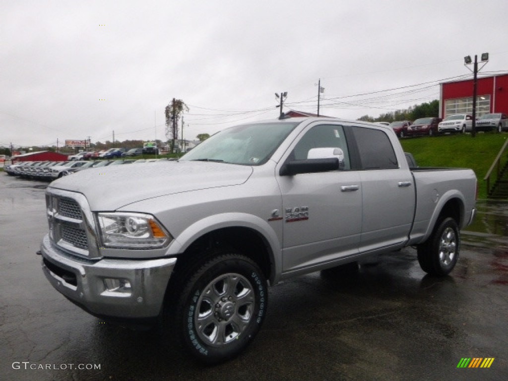 2017 2500 Laramie Crew Cab 4x4 - Bright Silver Metallic / Black photo #1