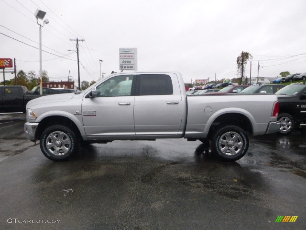 2017 2500 Laramie Crew Cab 4x4 - Bright Silver Metallic / Black photo #3