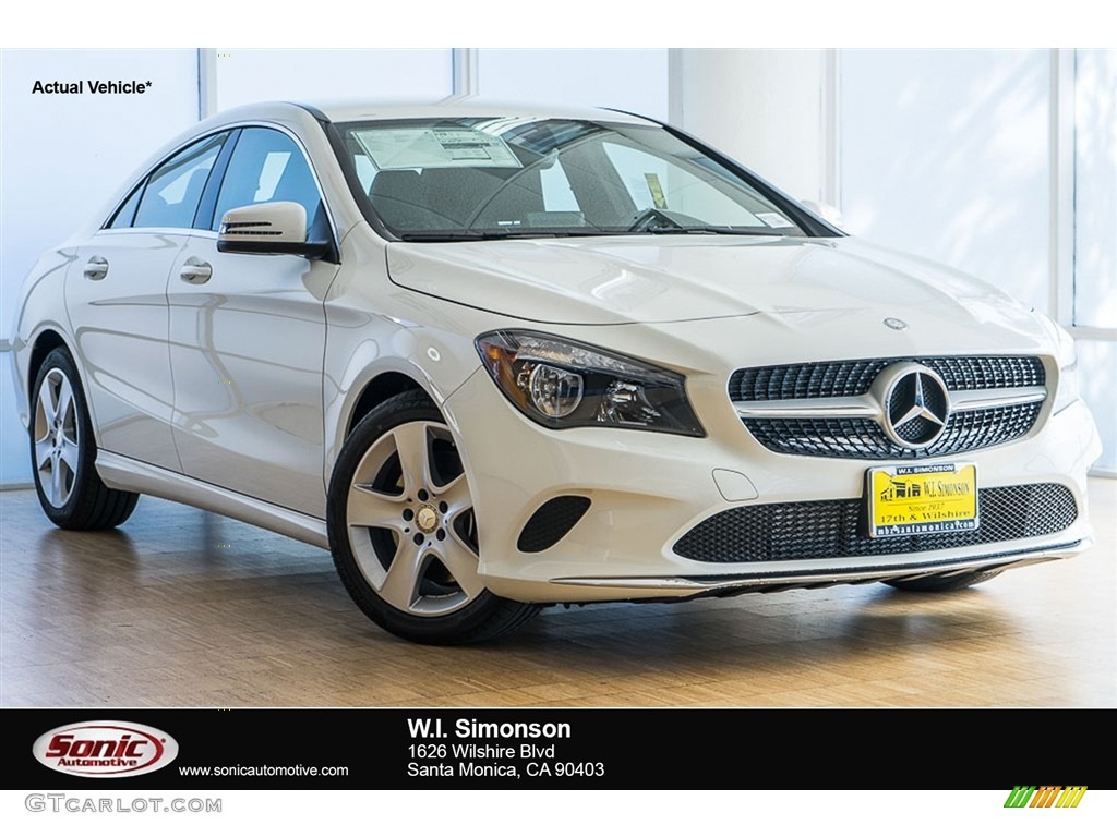 2017 CLA 250 Coupe - Cirrus White / Black photo #1